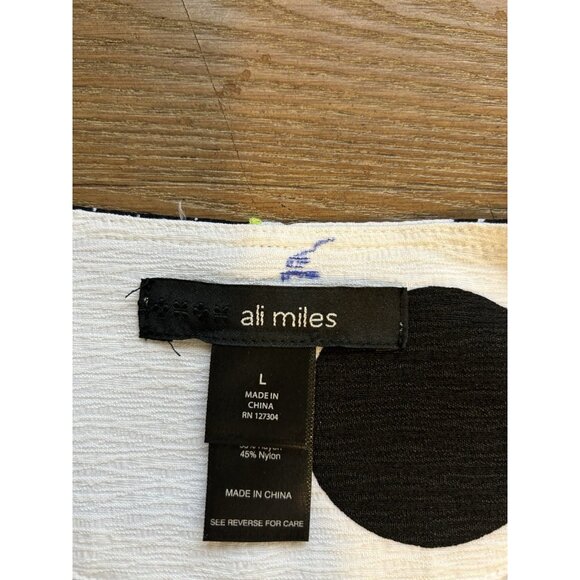 Ali Miles Mixed Media Button Shirt Jacket Whimsy Artsy - Picture 9 of 9